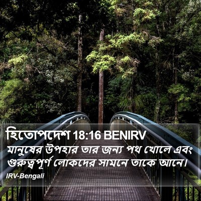 হিতোপদেশ 18:16 BENIRV Bible Verse Image
