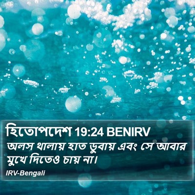 হিতোপদেশ 19:24 BENIRV Bible Verse Image