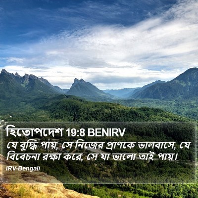 হিতোপদেশ 19:8 BENIRV Bible Verse Image