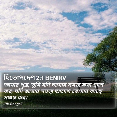 হিতোপদেশ 2:1 BENIRV Bible Verse Image