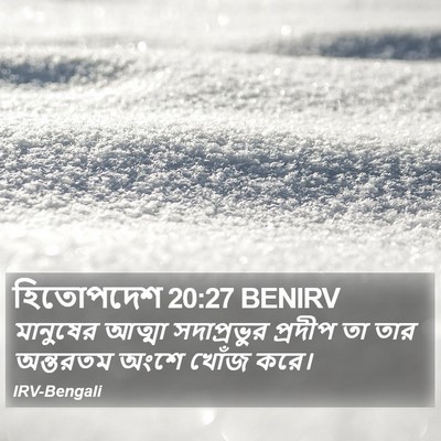 হিতোপদেশ 20:27 BENIRV Bible Verse Image