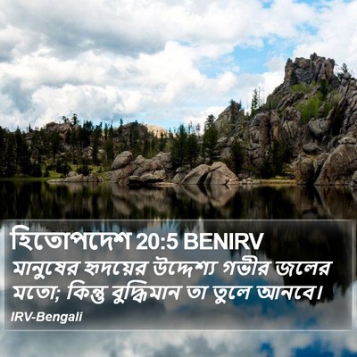 হিতোপদেশ 20:5 BENIRV Bible Verse Image