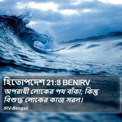 হিতোপদেশ 21:8 BENIRV Bible Verse Image