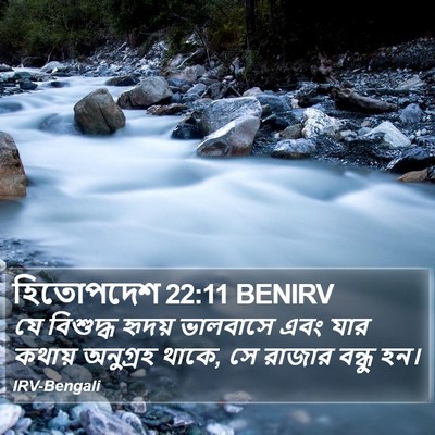 হিতোপদেশ 22:11 BENIRV Bible Verse Image