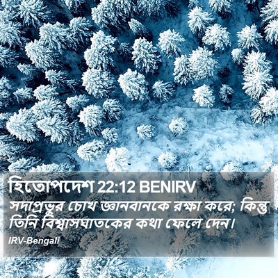 হিতোপদেশ 22:12 BENIRV Bible Verse Image