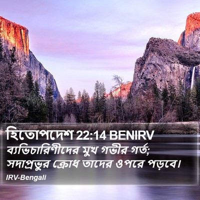 হিতোপদেশ 22:14 BENIRV Bible Verse Image