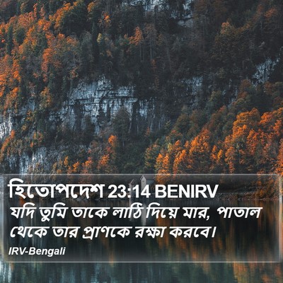 হিতোপদেশ 23:14 BENIRV Bible Verse Image