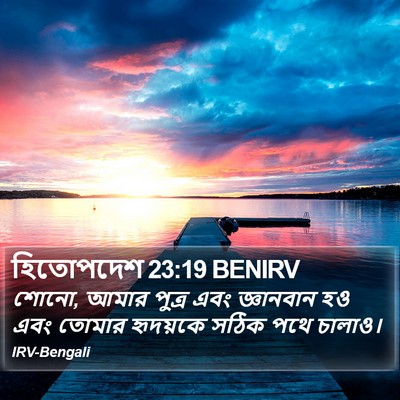 হিতোপদেশ 23:19 BENIRV Bible Verse Image