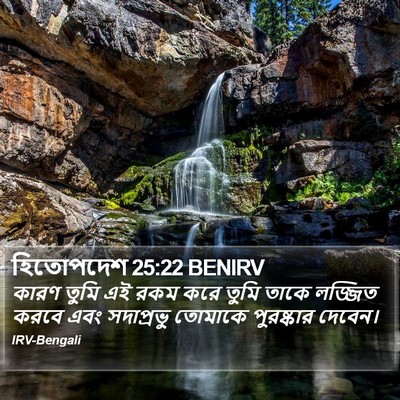 হিতোপদেশ 25:22 BENIRV Bible Verse Image