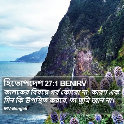 হিতোপদেশ 27:1 BENIRV Bible Verse Image