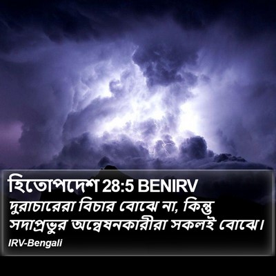 হিতোপদেশ 28:5 BENIRV Bible Verse Image