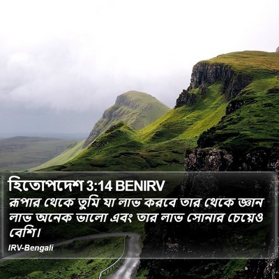 হিতোপদেশ 3:14 BENIRV Bible Verse Image