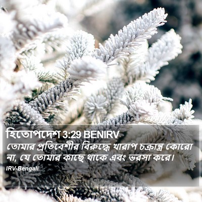 হিতোপদেশ 3:29 BENIRV Bible Verse Image