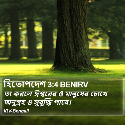 হিতোপদেশ 3:4 BENIRV Bible Verse Image