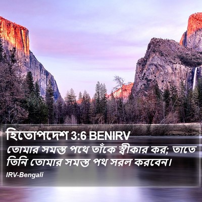 হিতোপদেশ 3:6 BENIRV Bible Verse Image