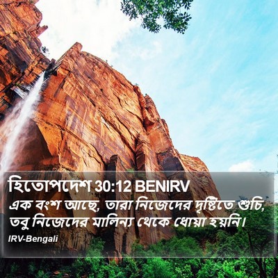 হিতোপদেশ 30:12 BENIRV Bible Verse Image