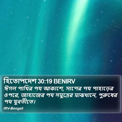 হিতোপদেশ 30:19 BENIRV Bible Verse Image