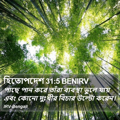 হিতোপদেশ 31:5 BENIRV Bible Verse Image