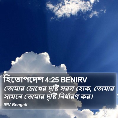 হিতোপদেশ 4:25 BENIRV Bible Verse Image