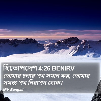 হিতোপদেশ 4:26 BENIRV Bible Verse Image