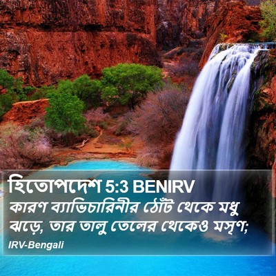 হিতোপদেশ 5:3 BENIRV Bible Verse Image