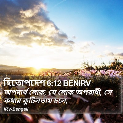 হিতোপদেশ 6:12 BENIRV Bible Verse Image