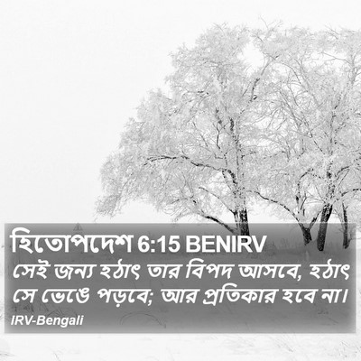 হিতোপদেশ 6:15 BENIRV Bible Verse Image