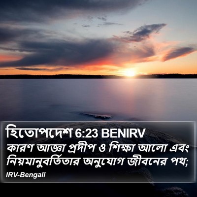 হিতোপদেশ 6:23 BENIRV Bible Verse Image