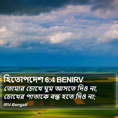 হিতোপদেশ 6:4 BENIRV Bible Verse Image