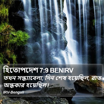 হিতোপদেশ 7:9 BENIRV Bible Verse Image