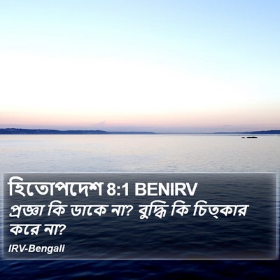 হিতোপদেশ 8:1 BENIRV Bible Verse Image