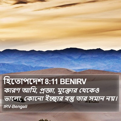 হিতোপদেশ 8:11 BENIRV Bible Verse Image