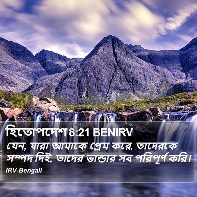 হিতোপদেশ 8:21 BENIRV Bible Verse Image