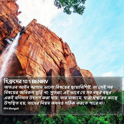 হিব্রুদের 10:1 BENIRV Bible Verse Image