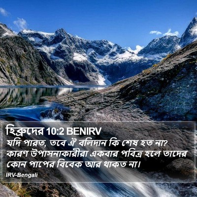হিব্রুদের 10:2 BENIRV Bible Verse Image
