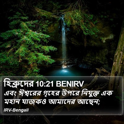 হিব্রুদের 10:21 BENIRV Bible Verse Image
