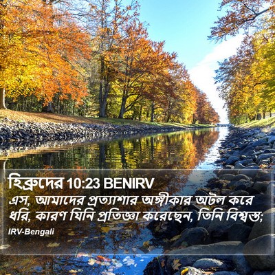হিব্রুদের 10:23 BENIRV Bible Verse Image