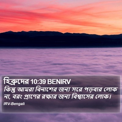 হিব্রুদের 10:39 BENIRV Bible Verse Image