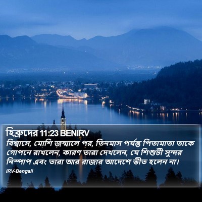 হিব্রুদের 11:23 BENIRV Bible Verse Image