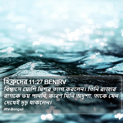 হিব্রুদের 11:27 BENIRV Bible Verse Image
