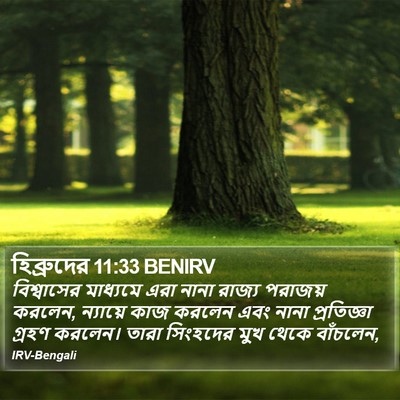 হিব্রুদের 11:33 BENIRV Bible Verse Image