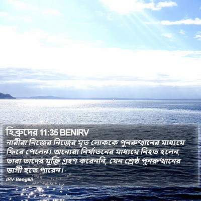 হিব্রুদের 11:35 BENIRV Bible Verse Image