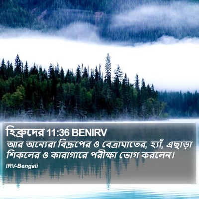 হিব্রুদের 11:36 BENIRV Bible Verse Image