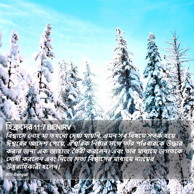 হিব্রুদের 11:7 BENIRV Bible Verse Image