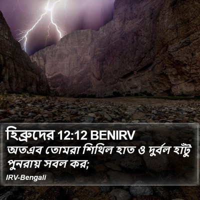 হিব্রুদের 12:12 BENIRV Bible Verse Image