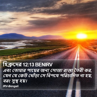 হিব্রুদের 12:13 BENIRV Bible Verse Image