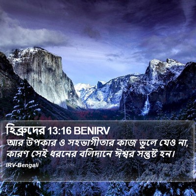 হিব্রুদের 13:16 BENIRV Bible Verse Image