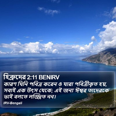 হিব্রুদের 2:11 BENIRV Bible Verse Image