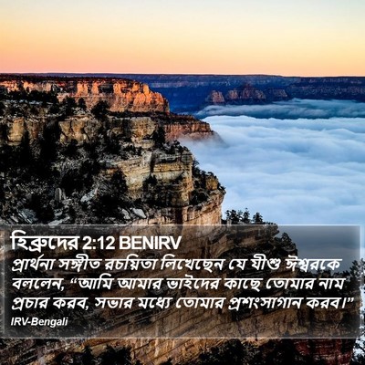 হিব্রুদের 2:12 BENIRV Bible Verse Image