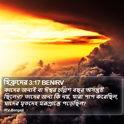 হিব্রুদের 3:17 BENIRV Bible Verse Image